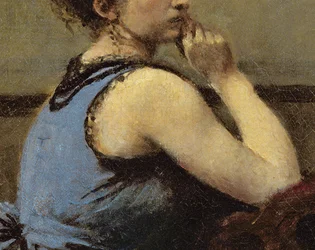 The Woman in Blue (detail)